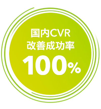 国内CVR改善成功率100％